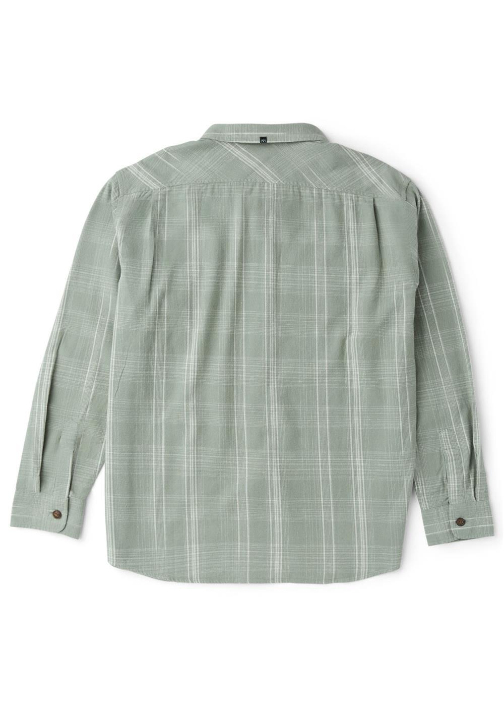Vissla Central Coast Eco Flannel in Aloe, view 2