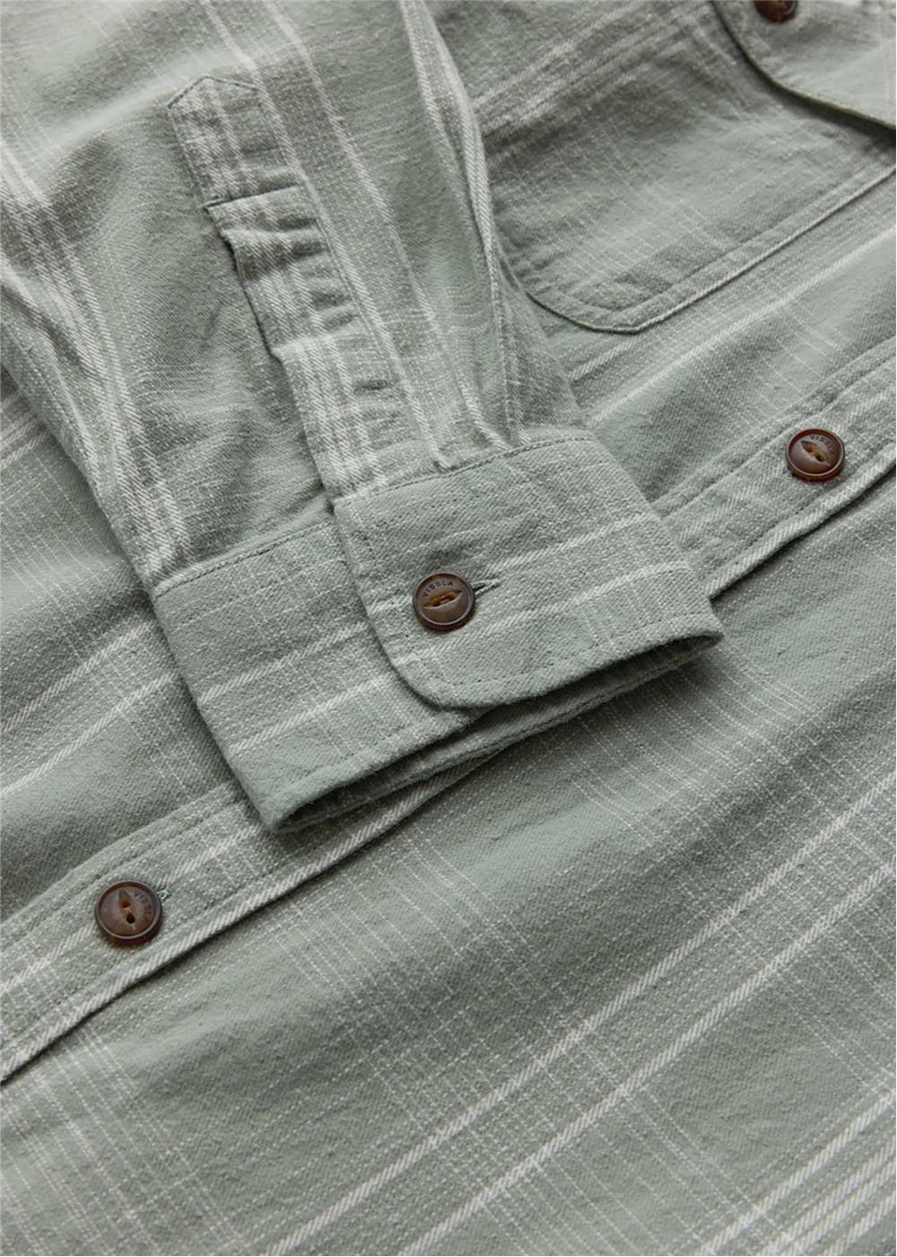 Vissla Central Coast Eco Flannel in Aloe, view 3