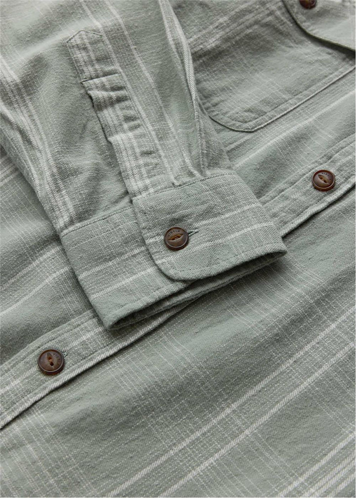 Vissla Central Coast Eco Flannel in Aloe, view 3