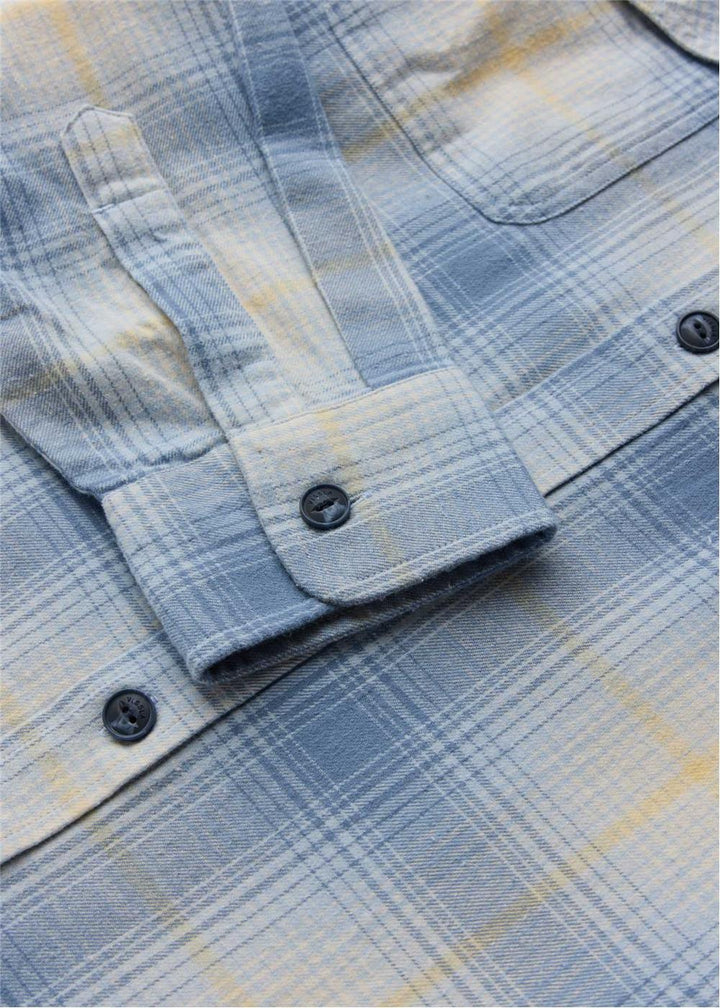 Vissla Central Coast Eco Flannel in Denim, view 3