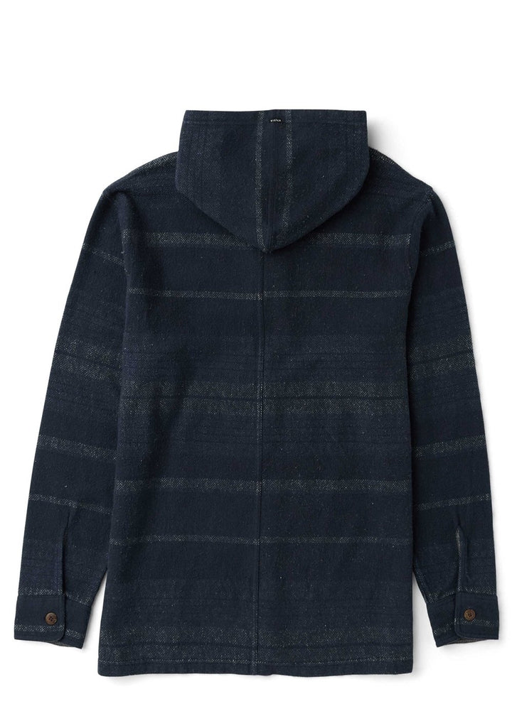 Vissla Descanso Heavy Hooded Popover in Dark Denim, view 3