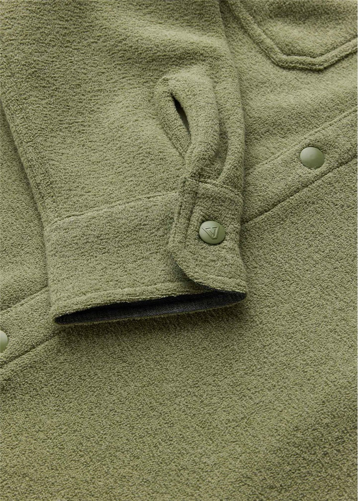 Vissla Looper Polar Terry Eco Shirt in Sage, view 3