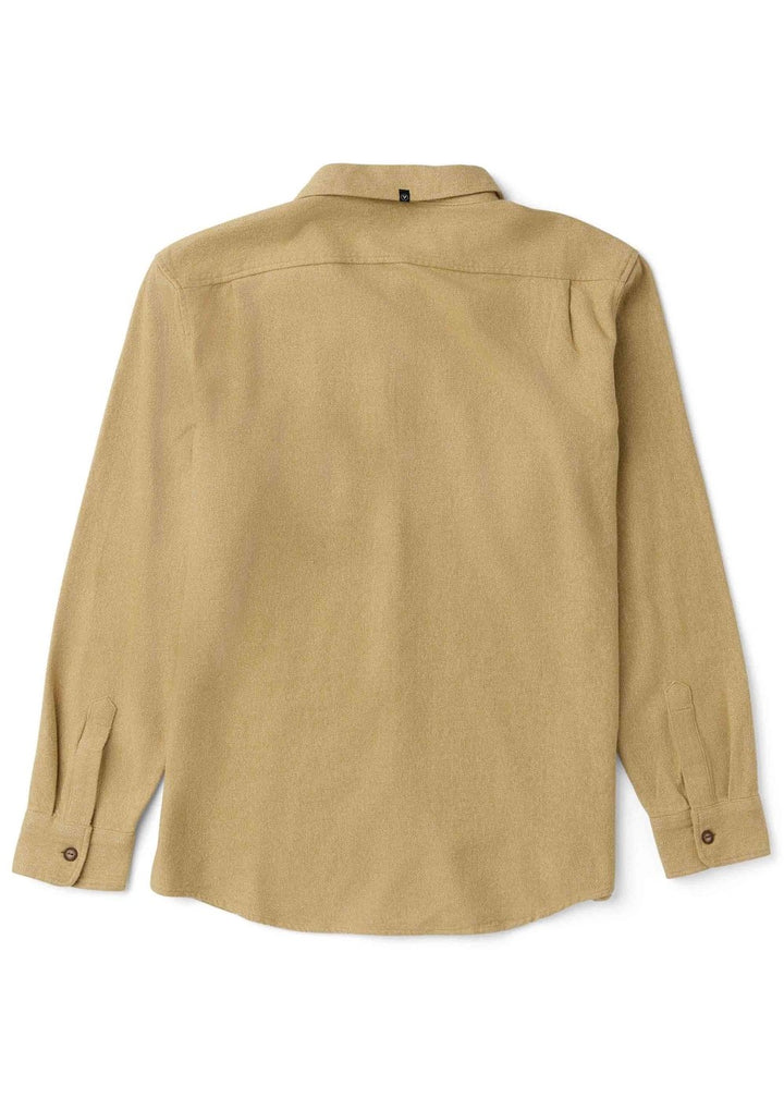 Vissla Shaper Eco Ls Flannel in Dark Sand, view 2