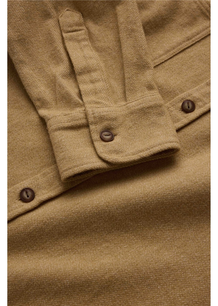 Vissla Shaper Eco Ls Flannel in Dark Sand, view 4