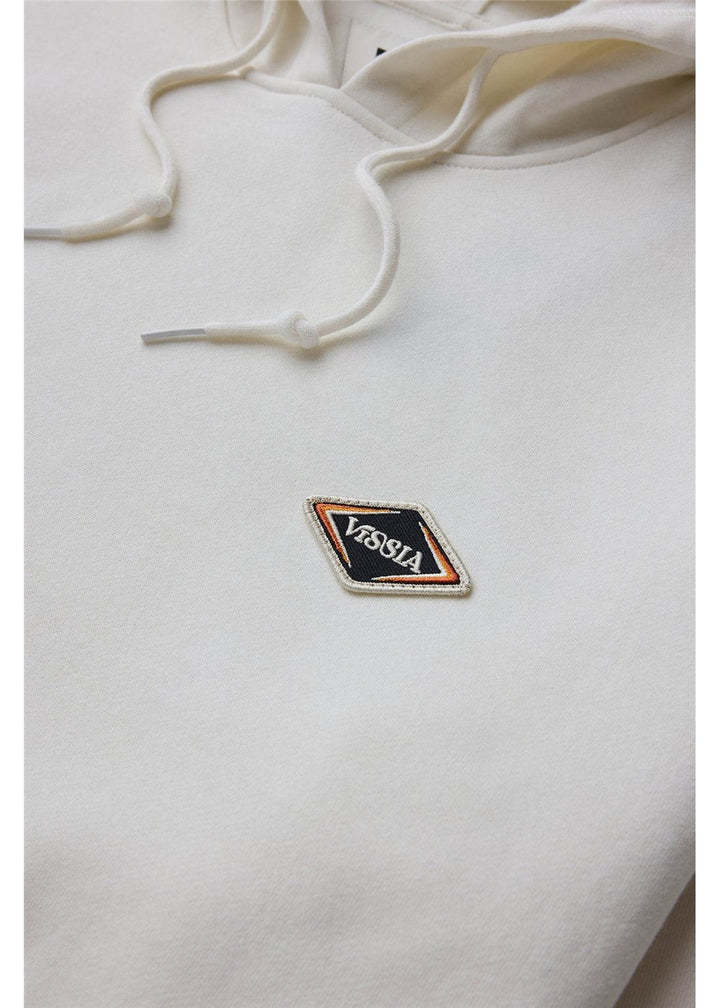 Vissla Solid Sets Eco Hoodie in Vintage White, view 3