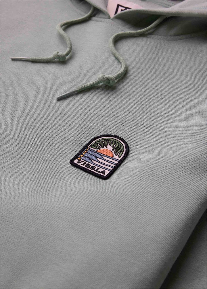 Vissla Solid Sets Eco Hoodie in Aloe, view 3