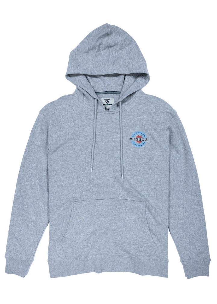 Vissla Drifting Away Eco Fleece Pull Over Hoodie in Steel, view 2