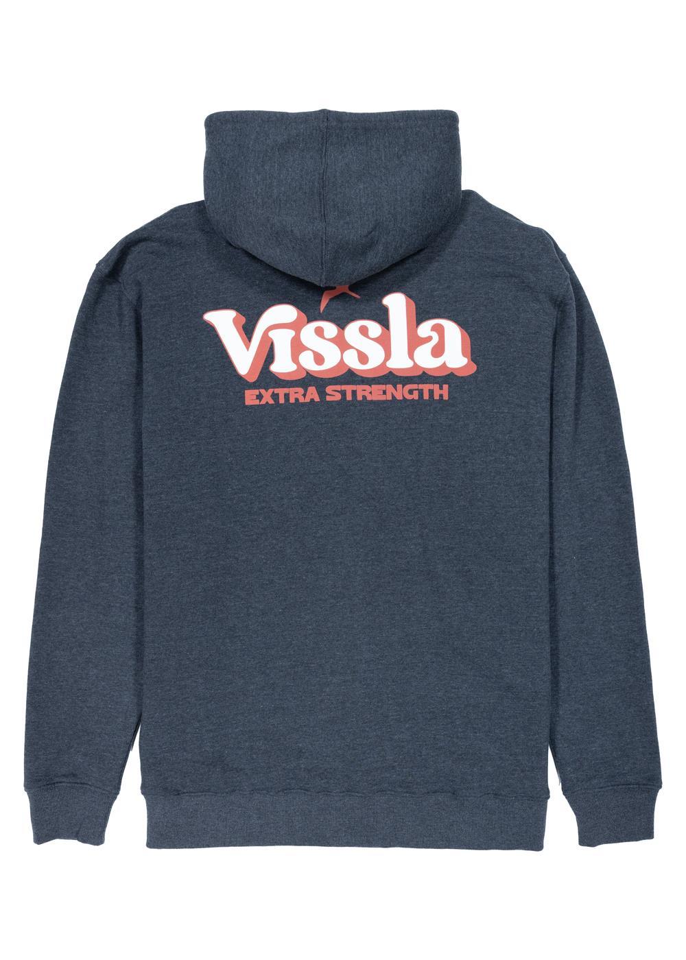Vissla Extra Strength Eco Fleece Zip Hoodie in Black Heather