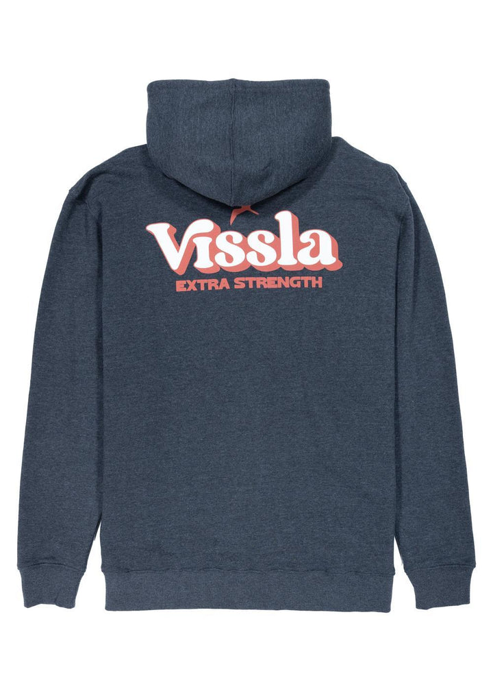 Vissla Extra Strength Eco Fleece Zip Hoodie in Black Heather