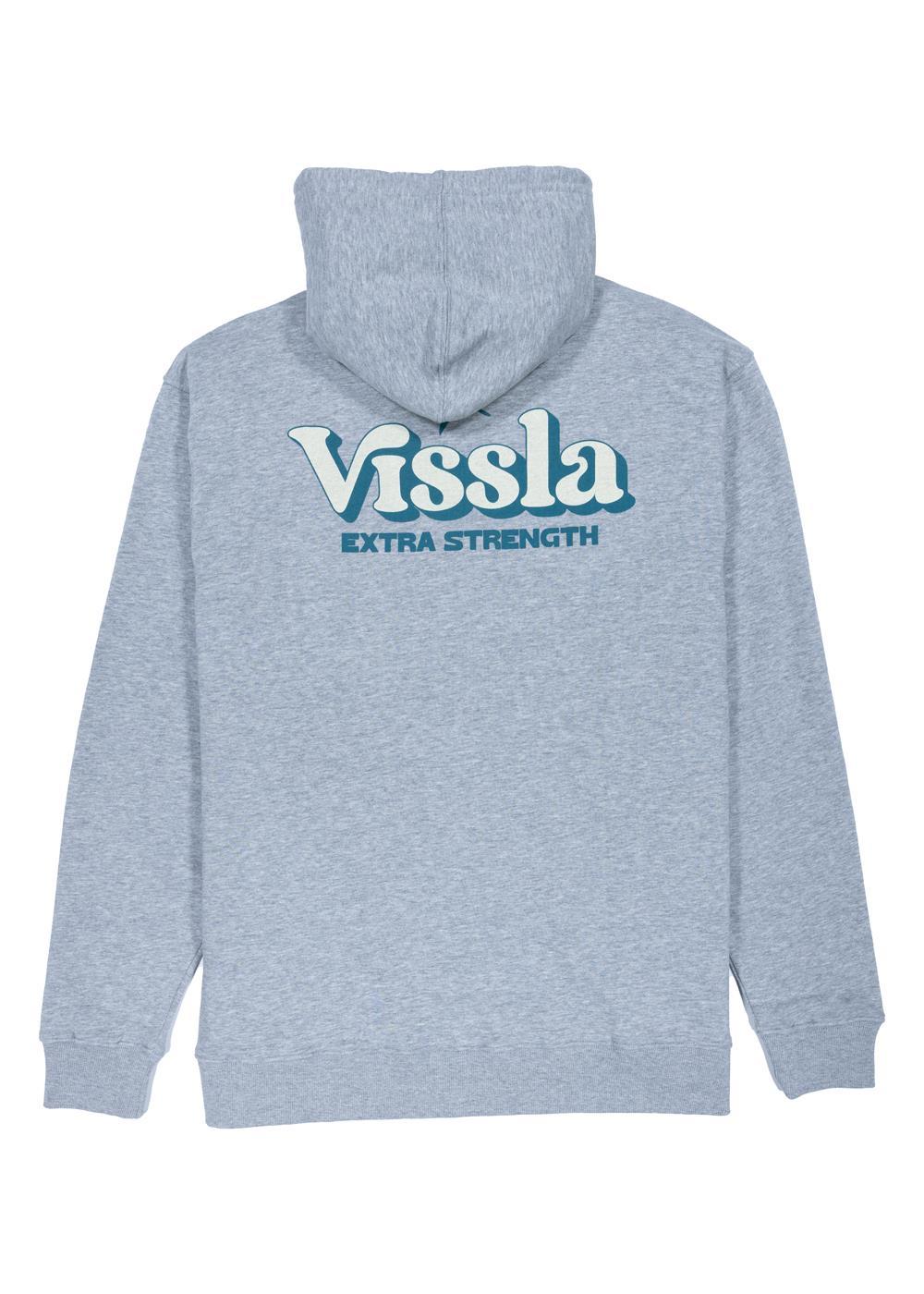 Vissla Extra Strength Eco Fleece Zip Hoodie in Steel