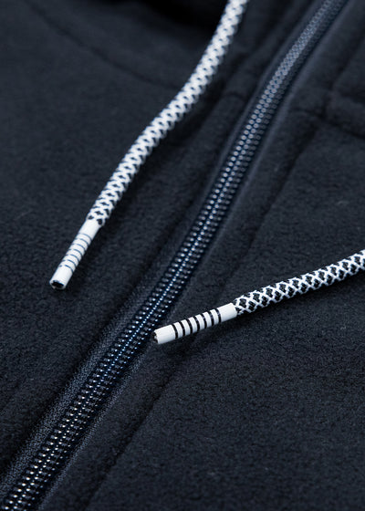 Eco-Zy Polar Zip Hoodie BLK