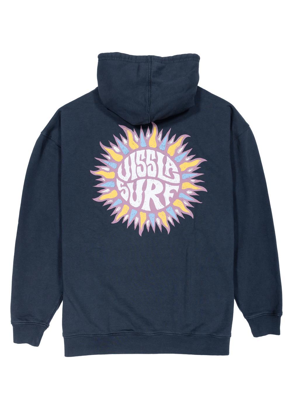 Vissla Sun Flower Eco Fleece Pull Over Hoodie in Black