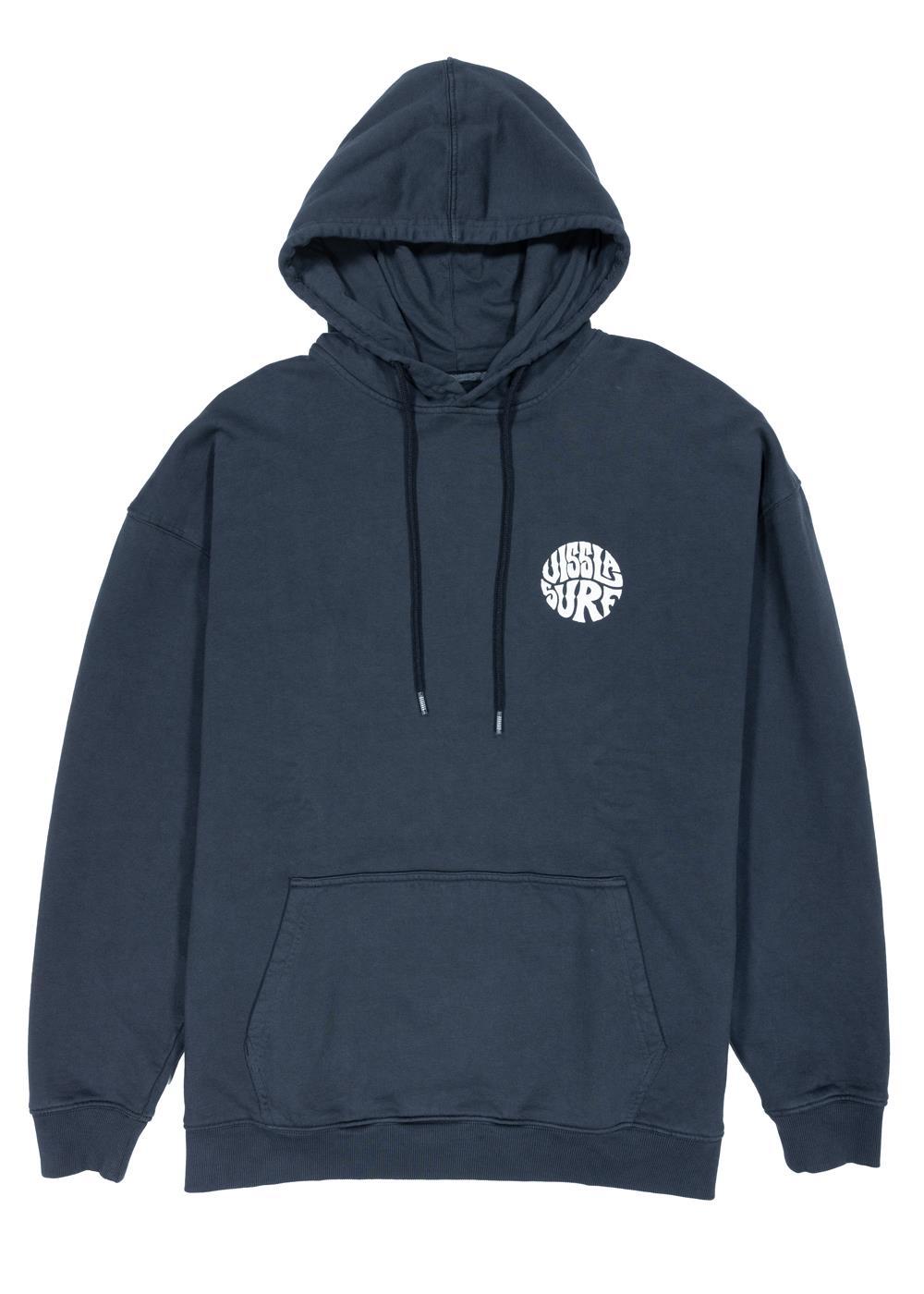 Vissla Sun Flower Eco Fleece Pull Over Hoodie in Black, view 2
