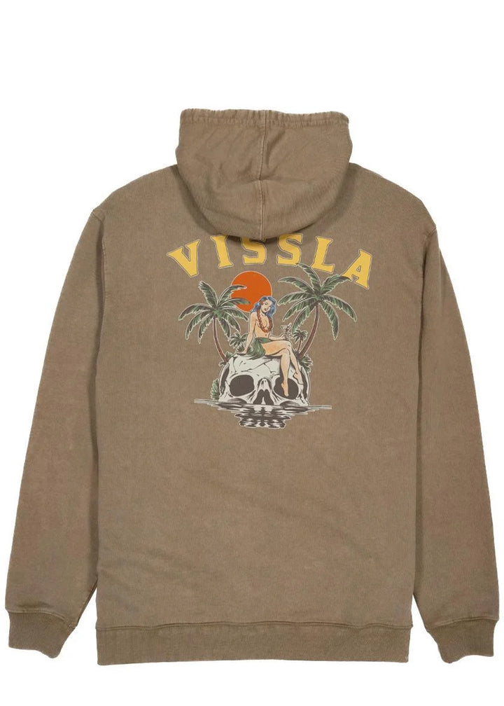 Skullisla Pull Over Hoodie Washed Fleece