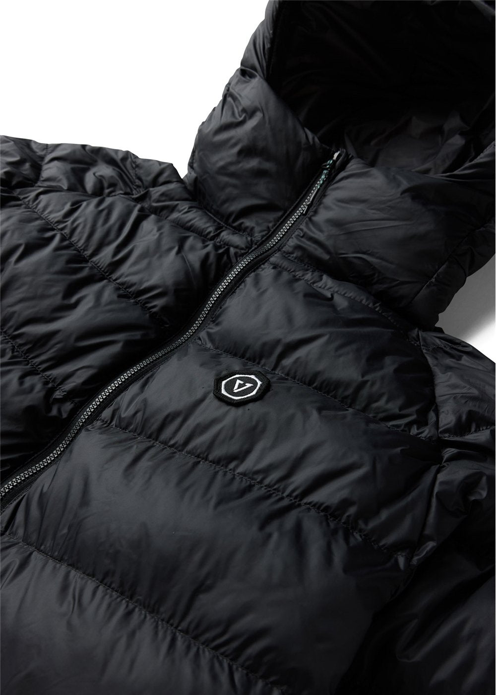 Vissla Pacific Packable Eco Puff Jacket in Black 2, view 3
