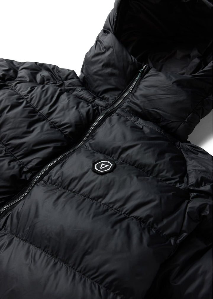 Vissla Pacific Packable Eco Puff Jacket in Black 2, view 3
