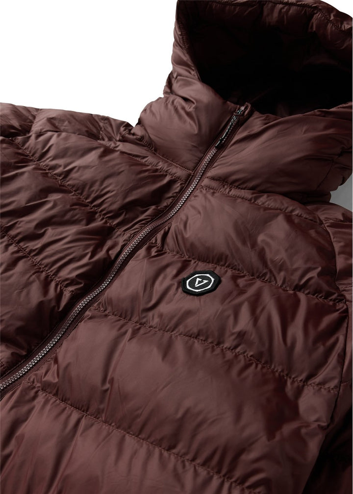 Vissla Pacific Packable Eco Puff Jacket in Brick, view 3