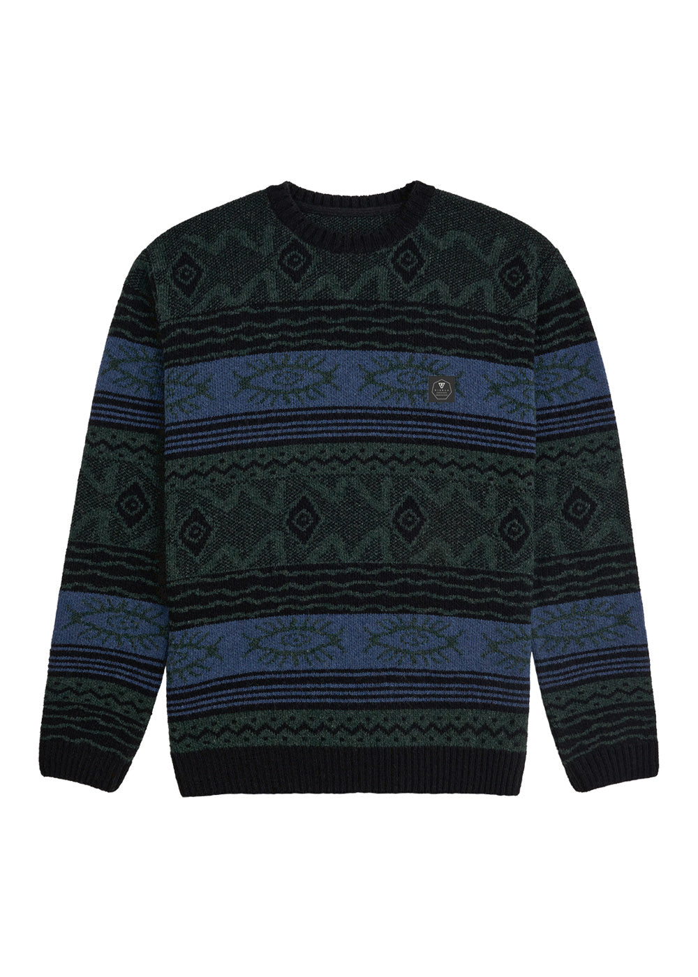 Blur Jacquard Crew Sweater