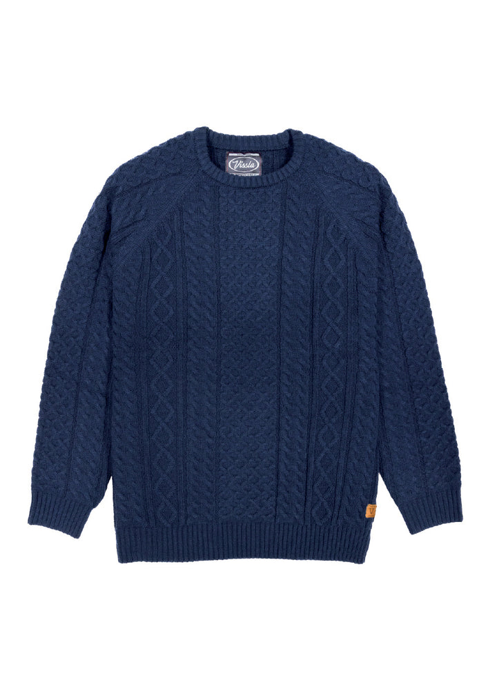 Vissla William Knit Crew Neck in Dark Naval