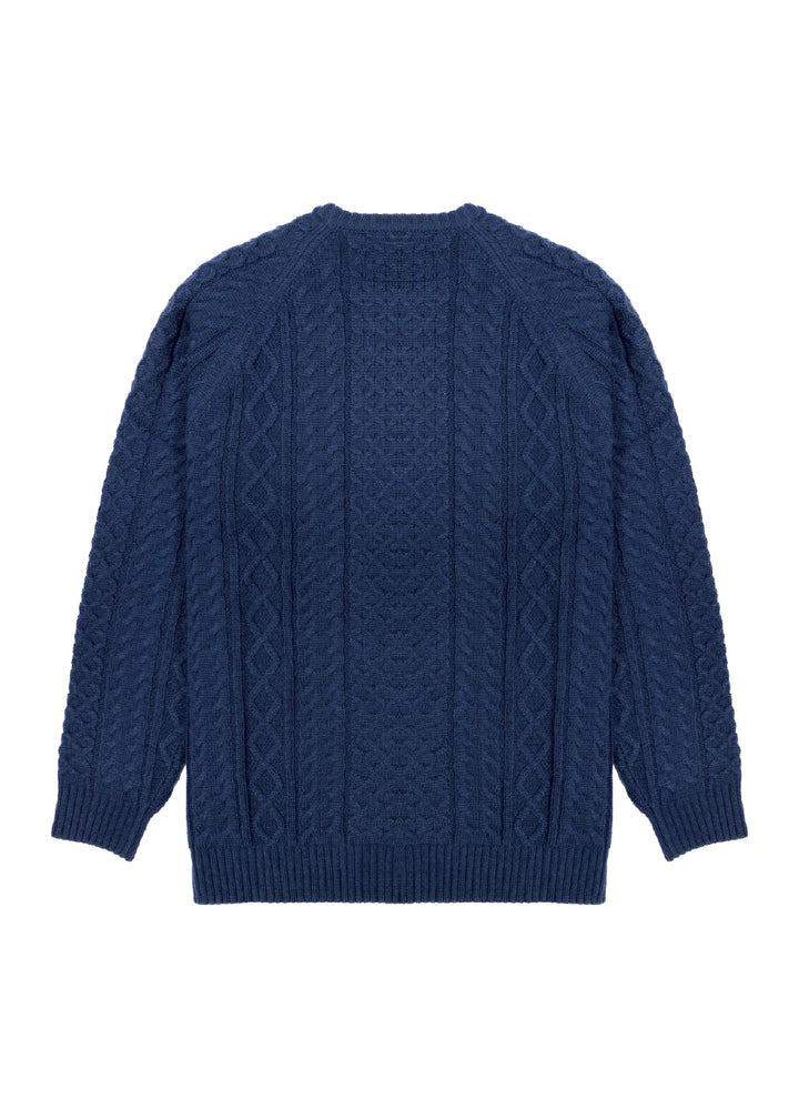 Vissla William Knit Crew Neck in Dark Naval, view 2