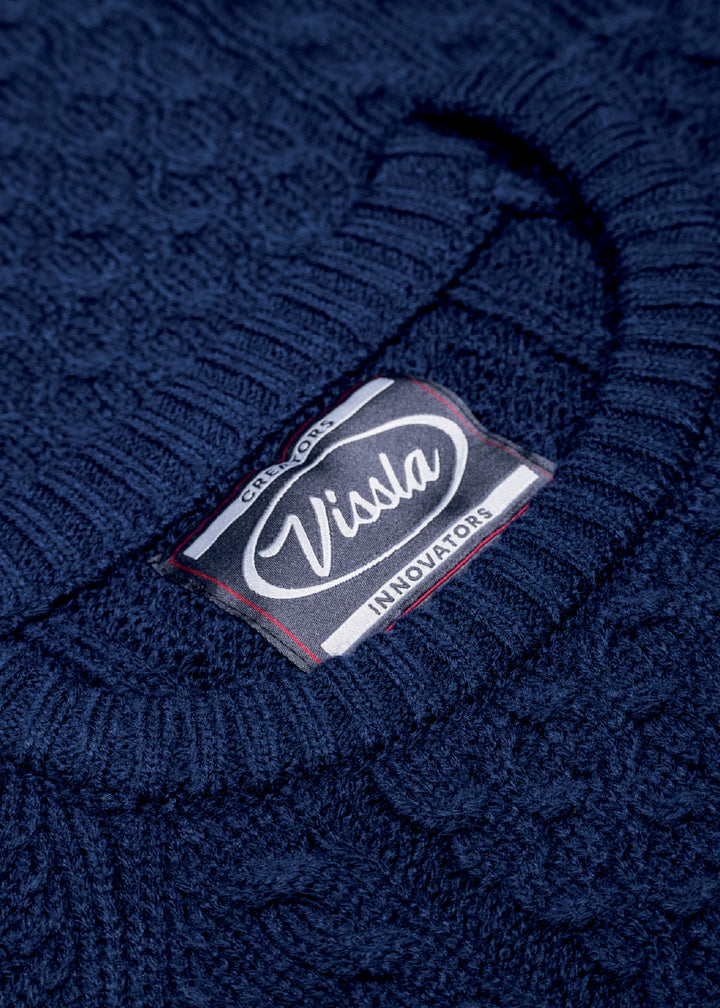Vissla William Knit Crew Neck in Dark Naval, view 4
