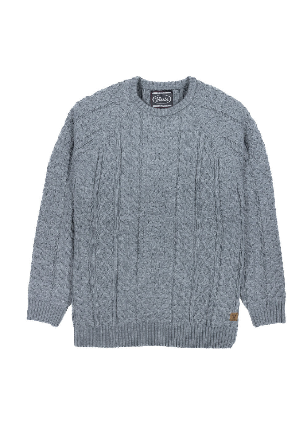 Vissla William Wool Sweater in Grey Heather