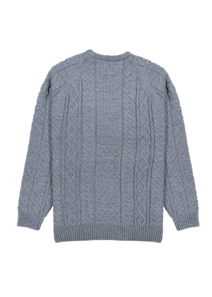 Vissla William Wool Sweater in Grey Heather, view 2