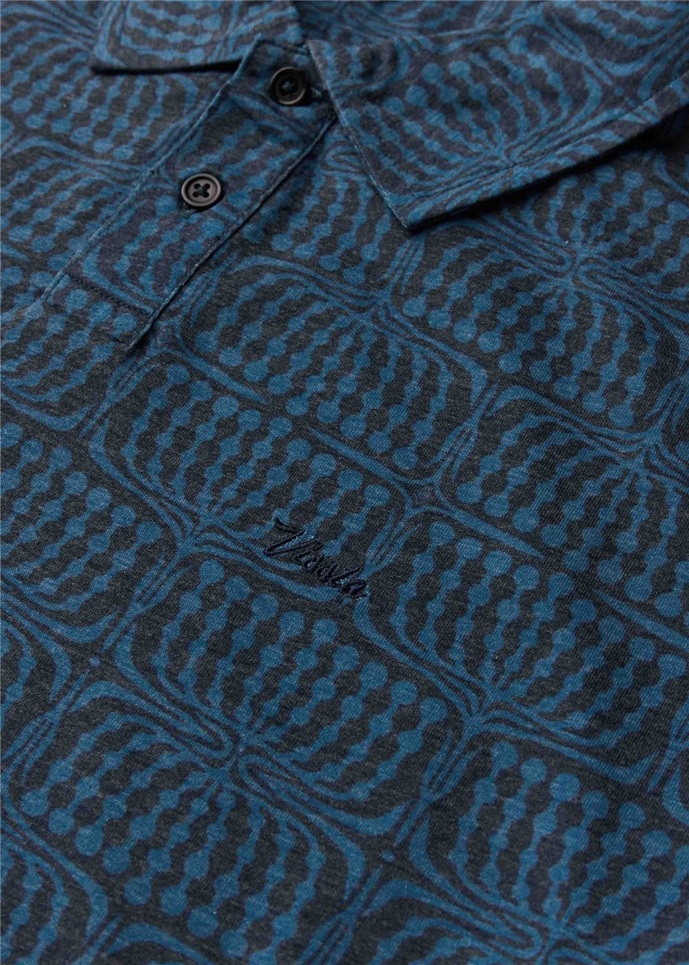Vissla Bogey Man Eco Polo in Dark Naval, view 4