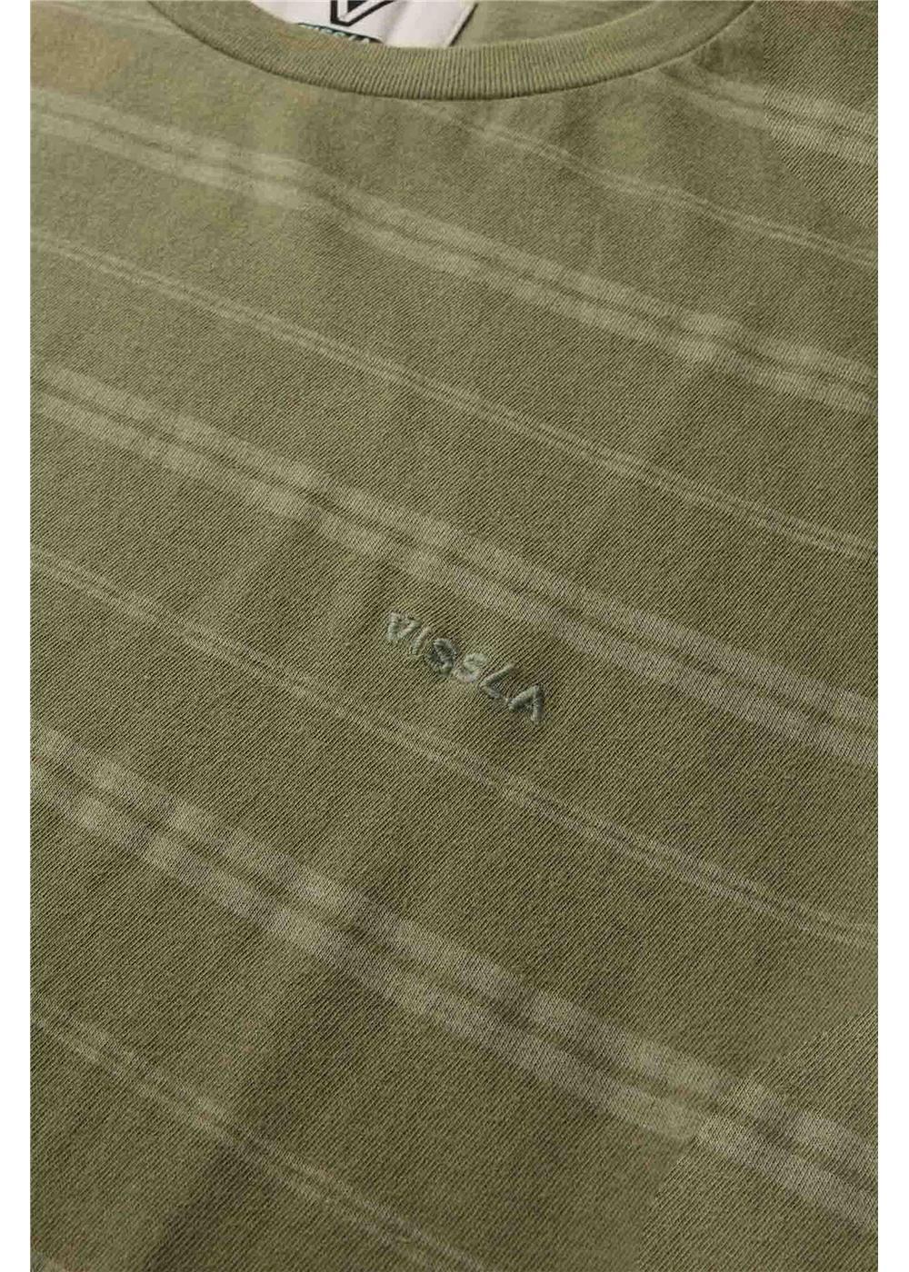 Vissla Trim Lines Tee in Army, view 4