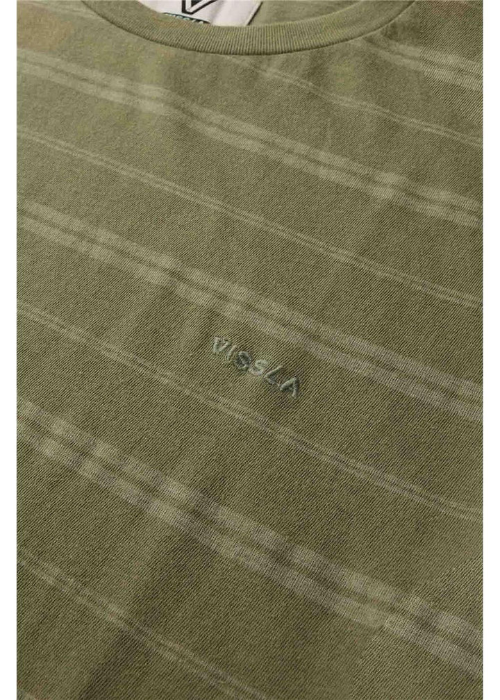 Vissla Trim Lines Tee in Army, view 4