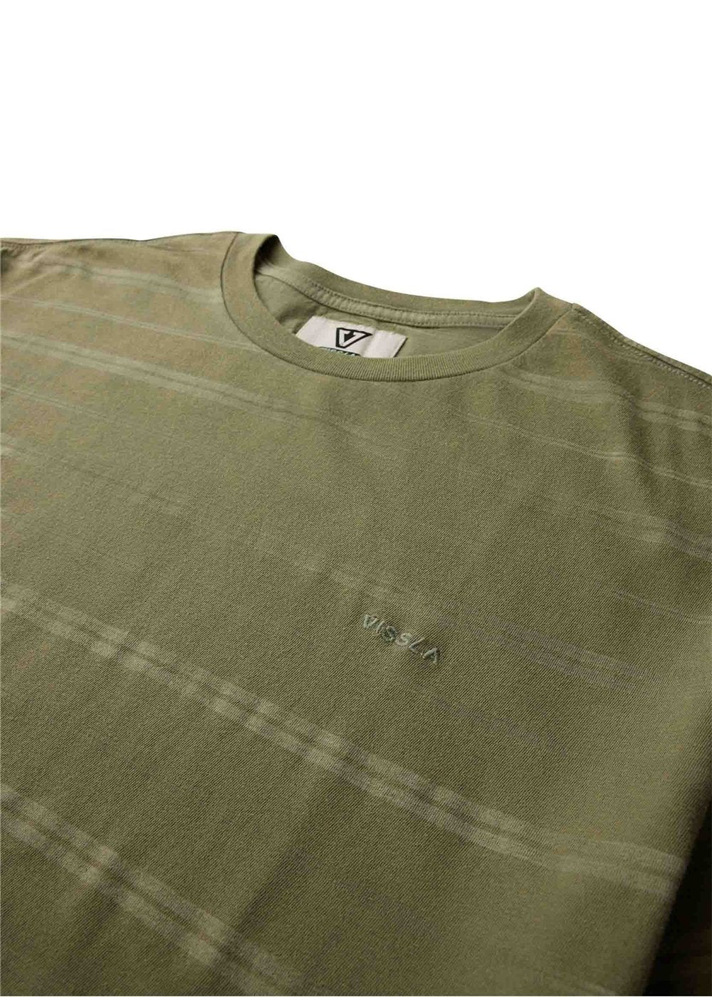 Vissla Trim Lines Tee in Army, view 5