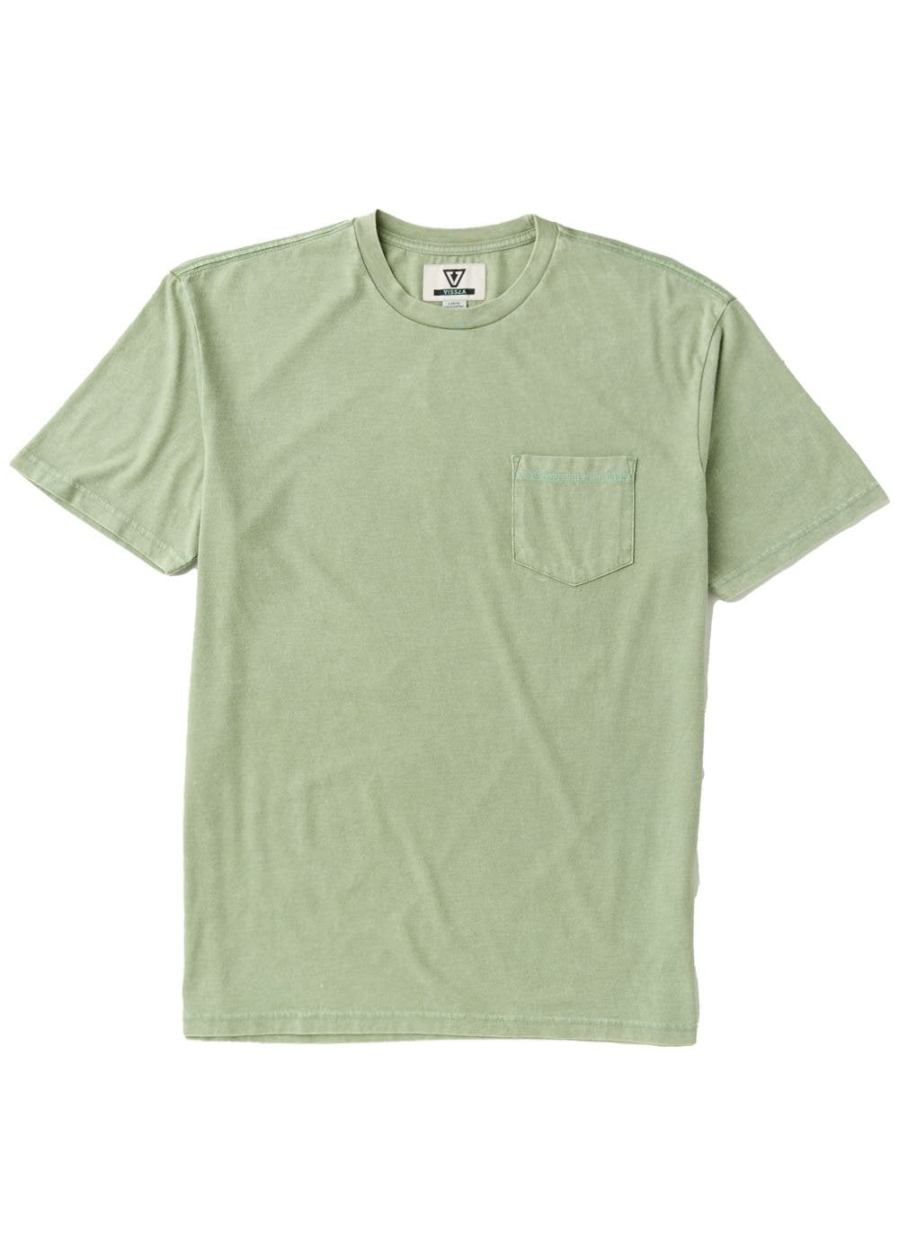 Vissla Solid Sets Cosmic Wash Pocket Tee in Sage