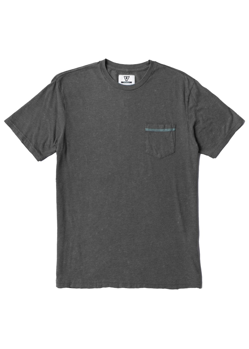 Vissla Solid Sets Cosmic Wash Pocket Tee in Phantom