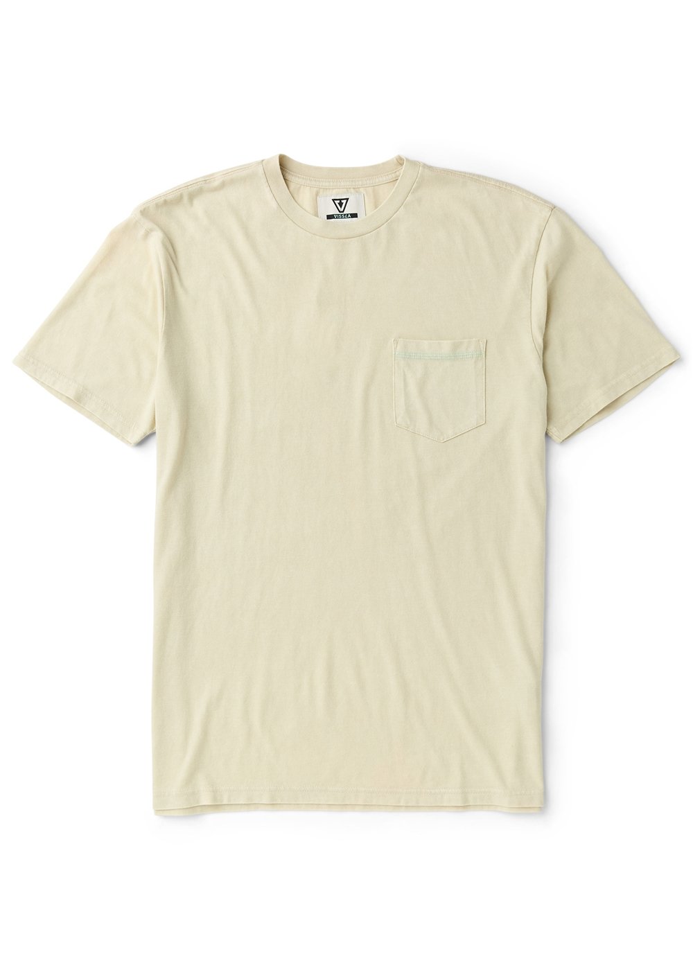 Vissla Solid Sets Cosmic Wash Pocket Tee in Dune