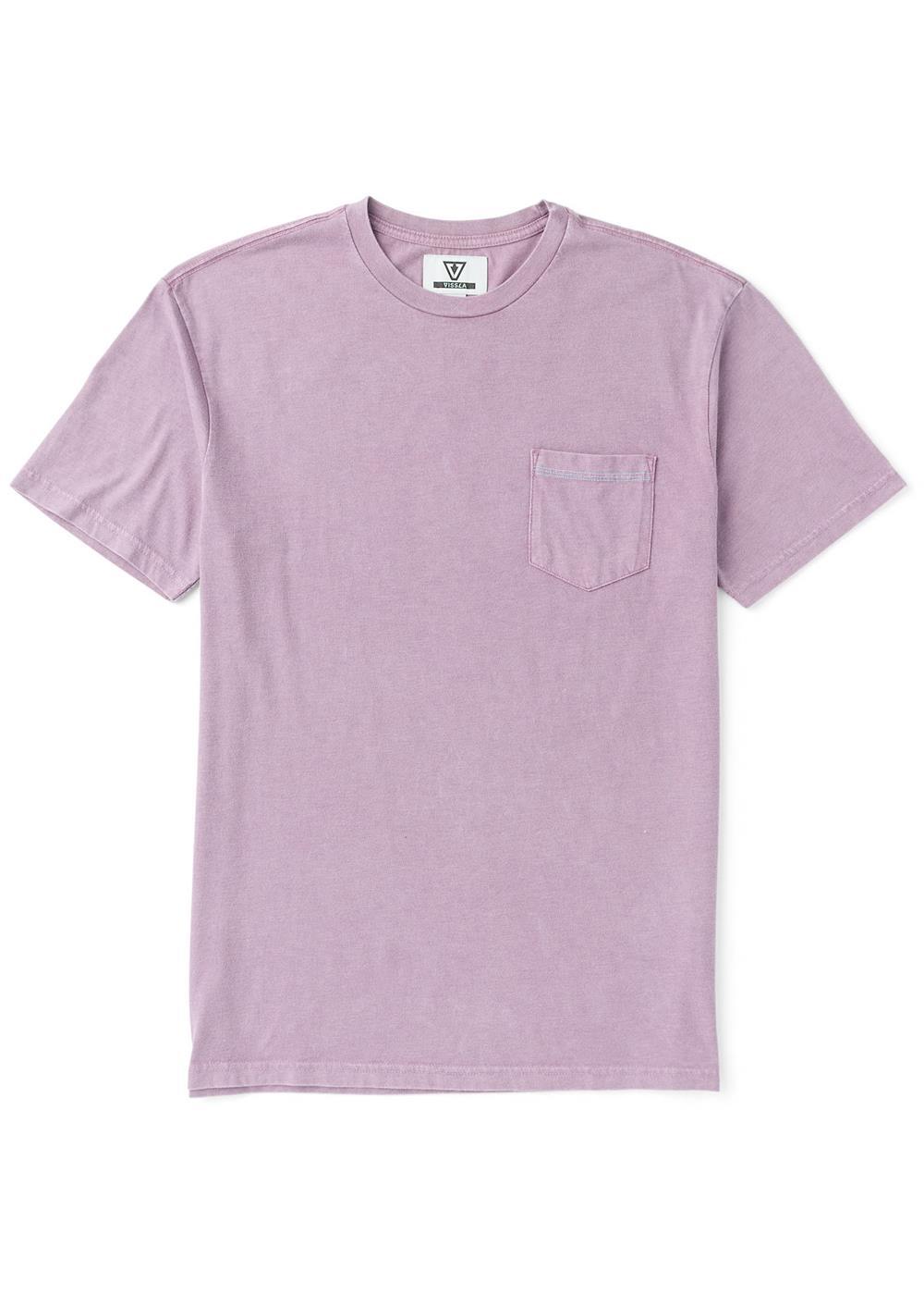 Vissla Solid Sets Cosmic Wash Pocket Tee in Rose