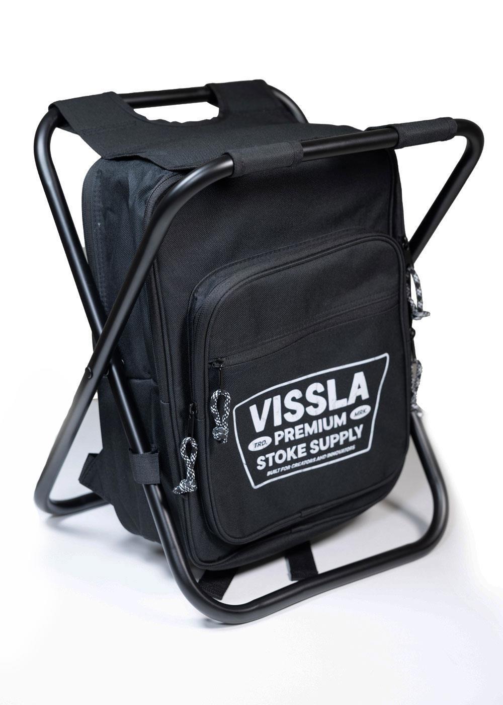 Vissla Stoke Supply Backpack Chair Combo in Black