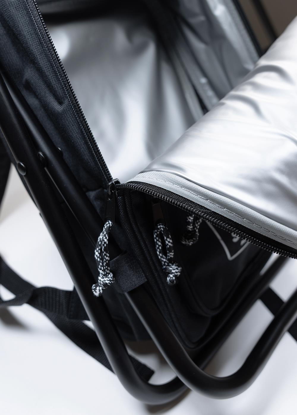 Vissla Stoke Supply Backpack Chair Combo in Black, view 2