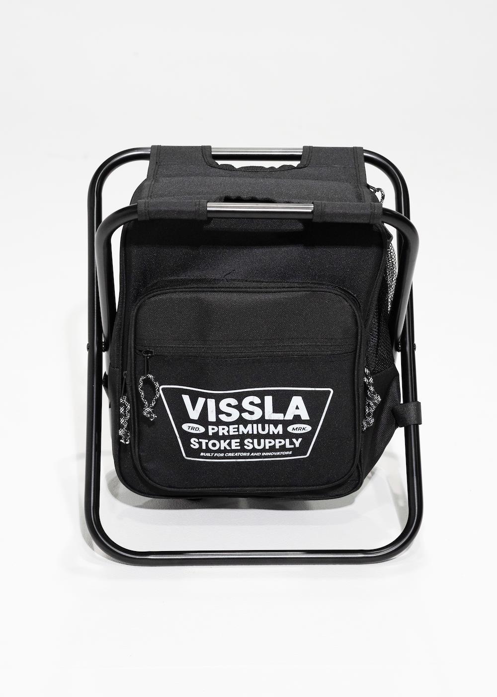 Vissla Stoke Supply Backpack Chair Combo in Black, view 5