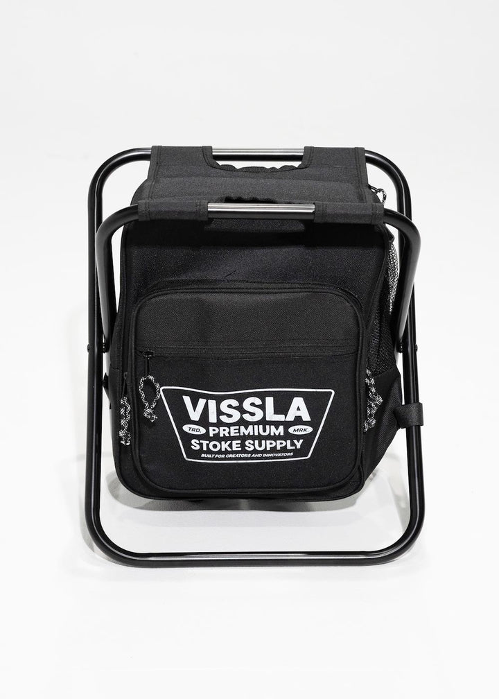 Vissla Stoke Supply Backpack Chair Combo in Black, view 5