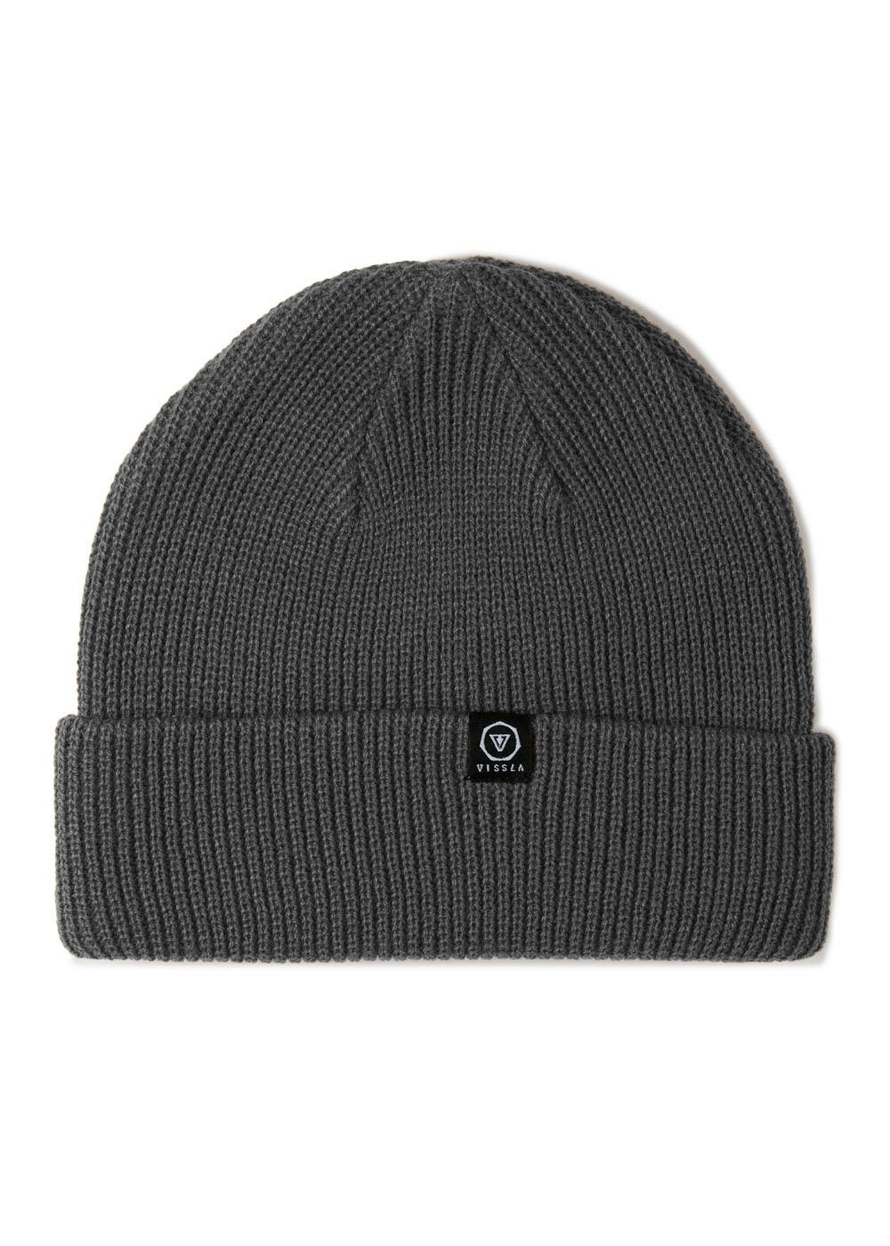Vissla Trimline Beanie in Charcoal Heather, view 2