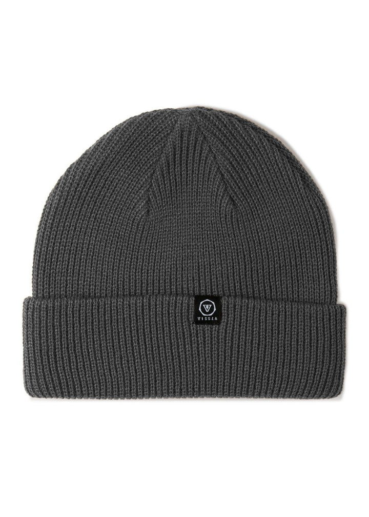 Vissla Trimline Beanie in Charcoal Heather, view 2