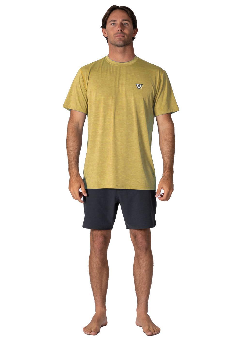 Vissla Twisted Eco Ss Sun Shirt in Golden Heather