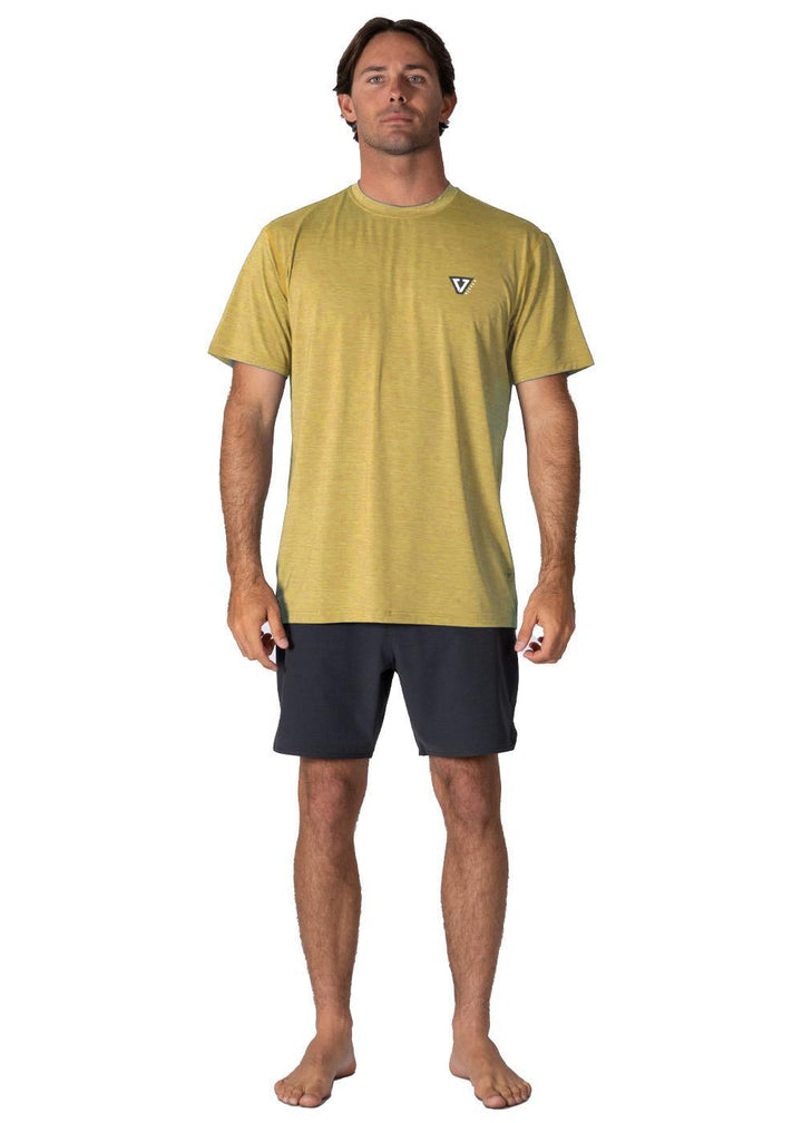 Vissla Twisted Eco Ss Sun Shirt in Golden Heather