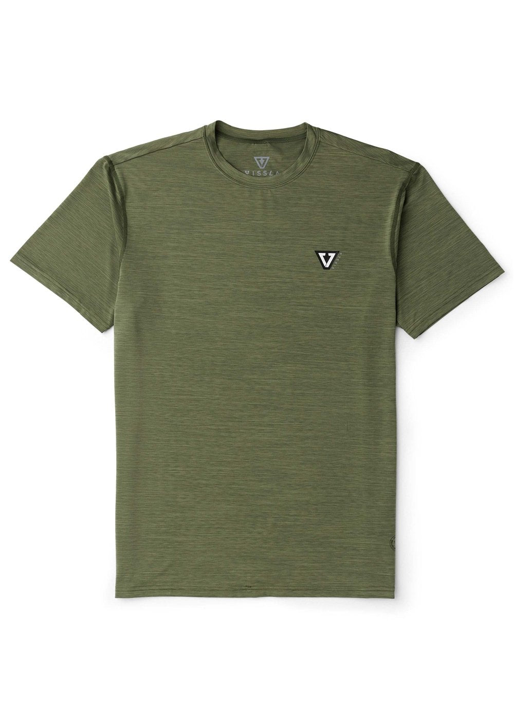 Vissla Twisted Eco Ss Sun Shirt in Army Heather, view 2