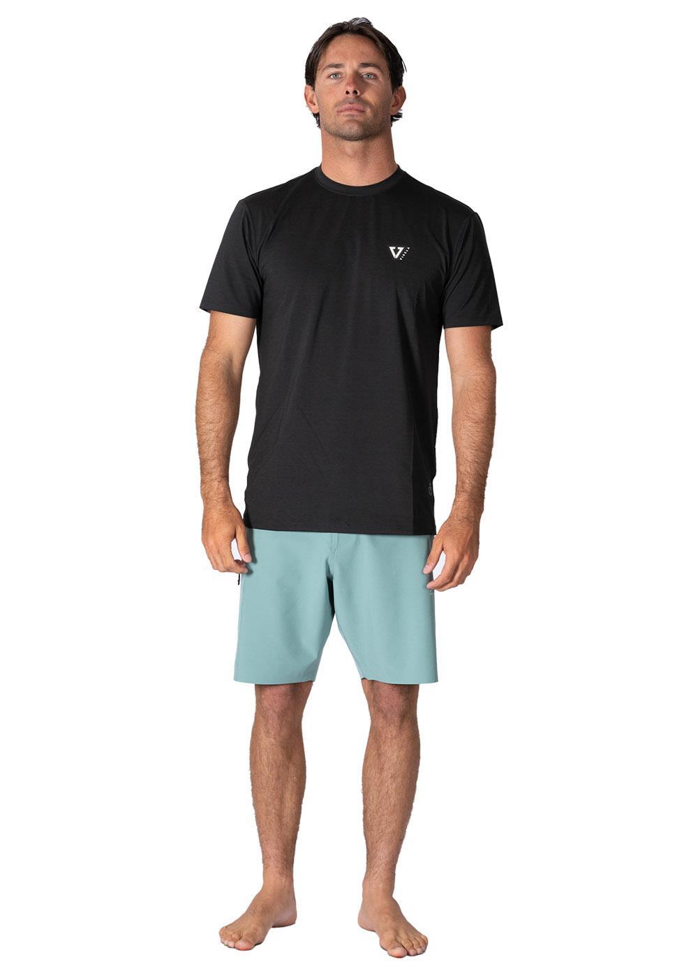 Vissla Twisted Eco Ss Sun Shirt in Black