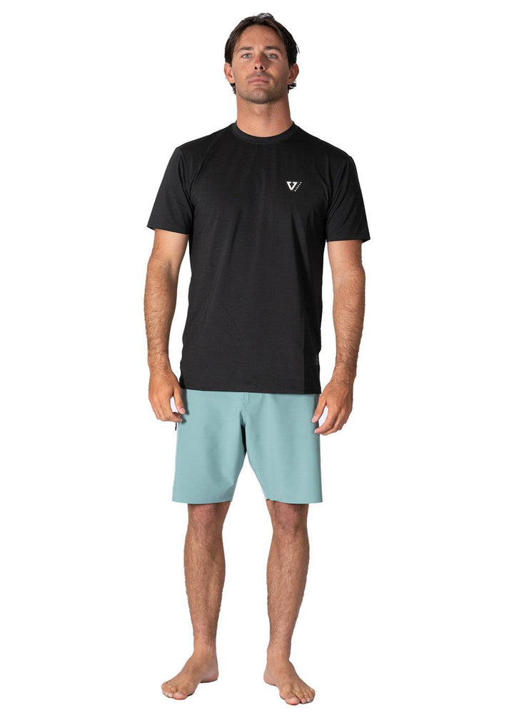 Vissla Twisted Eco Ss Sun Shirt in Black