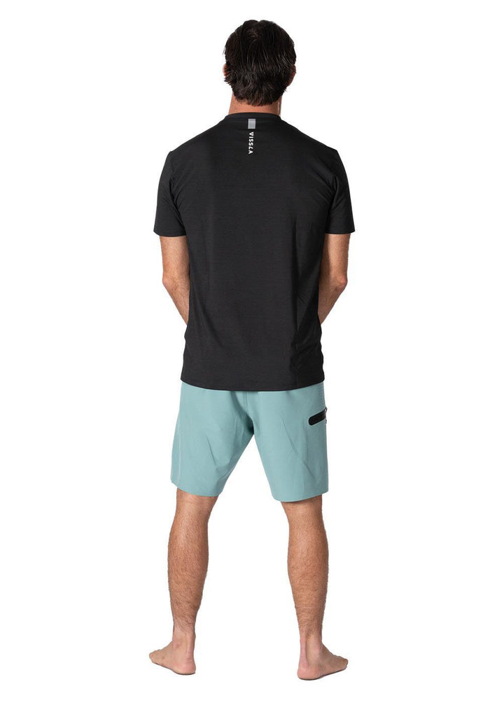 Vissla Twisted Eco Ss Sun Shirt in Black, view 2