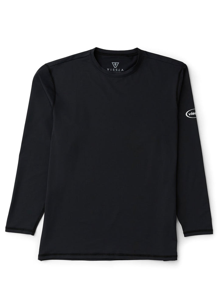 Vissla Pro Comp Ls Sun Shirt in Black, view 2
