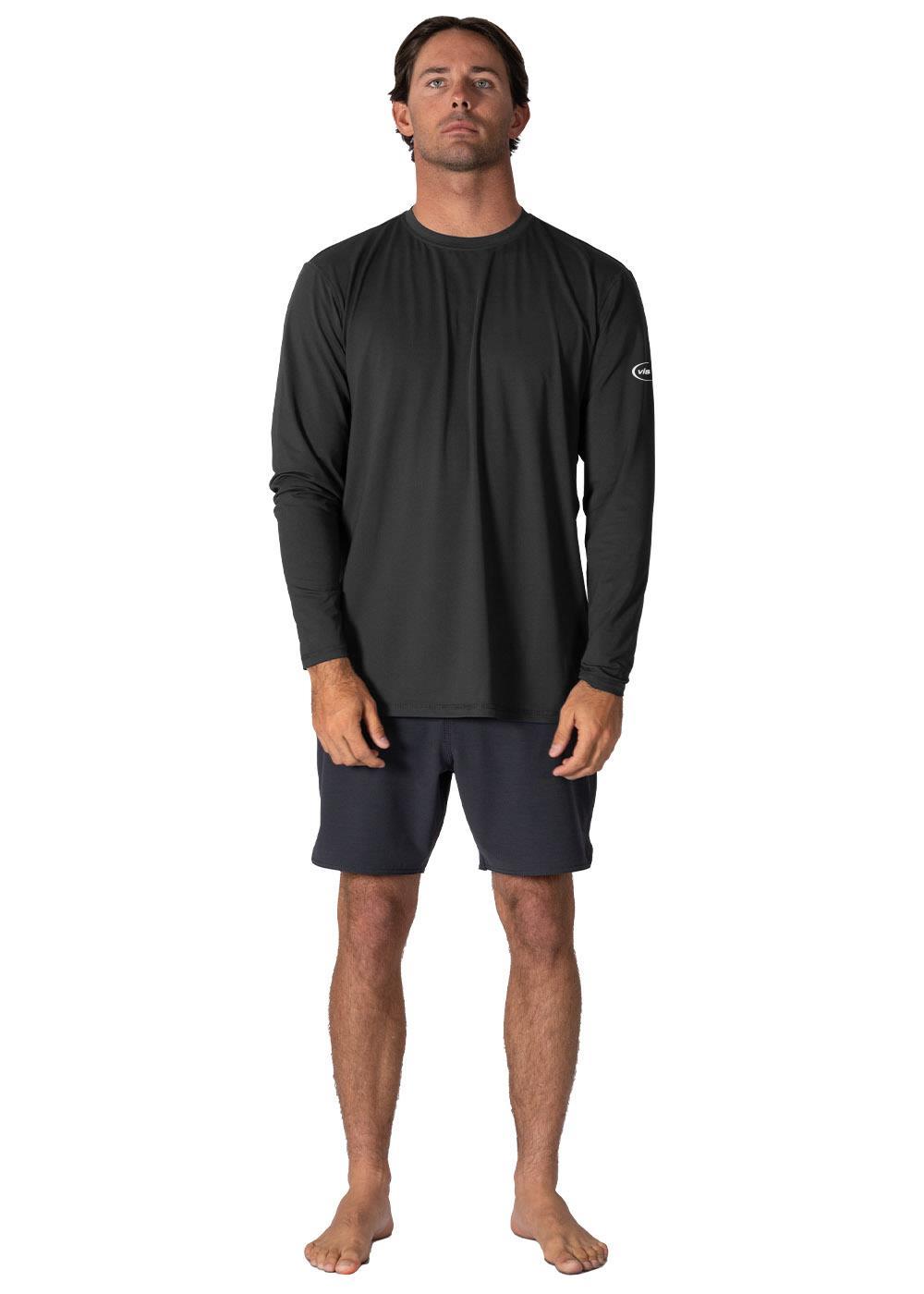 Vissla Pro Comp Ls Sun Shirt in Black
