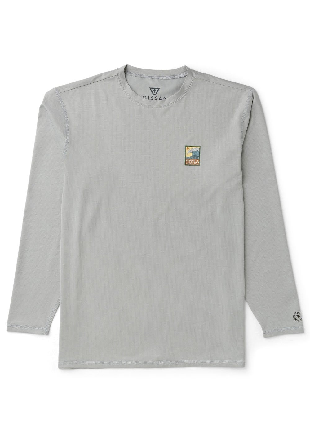 Vissla Pro Comp Ls Sun Shirt in Storm Grey, view 2